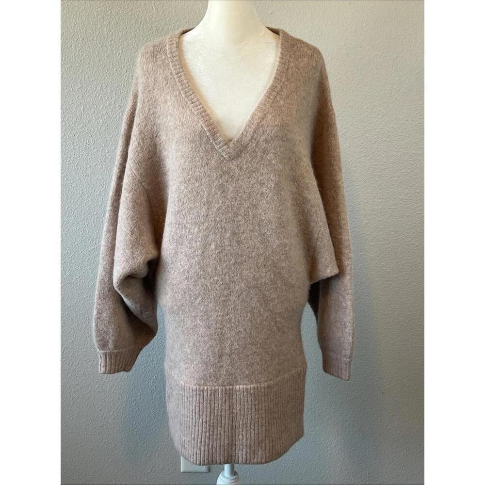 Aritzia Babaton Alpaca/Wool Blend Beige Sweater Dress Size 2